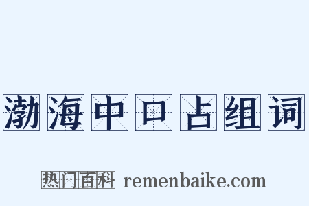 渤海中口占组词是什么意思的图片